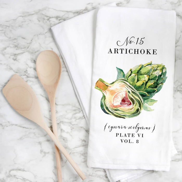 artichoke tea towel
