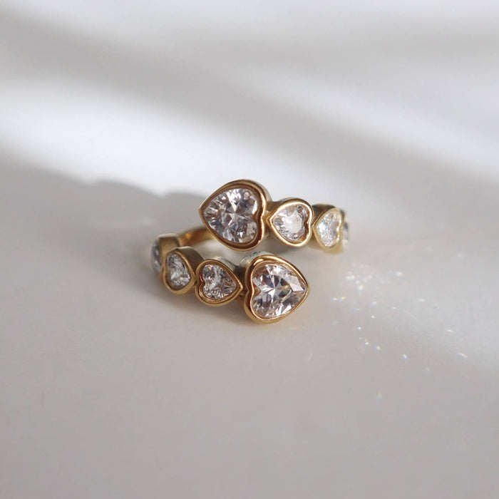 heart of love adjustable ring