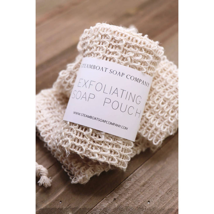 exfoliating soap pouch
