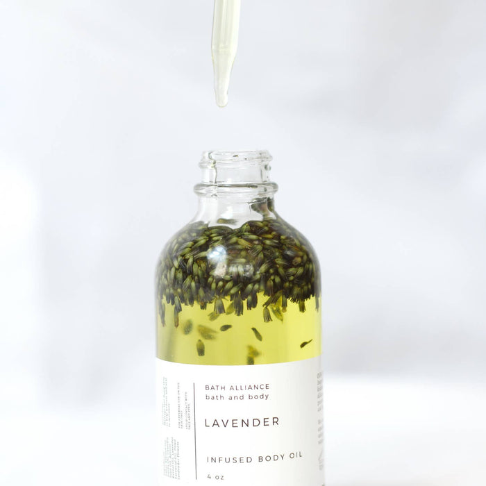 2 oz lavender infused body oil