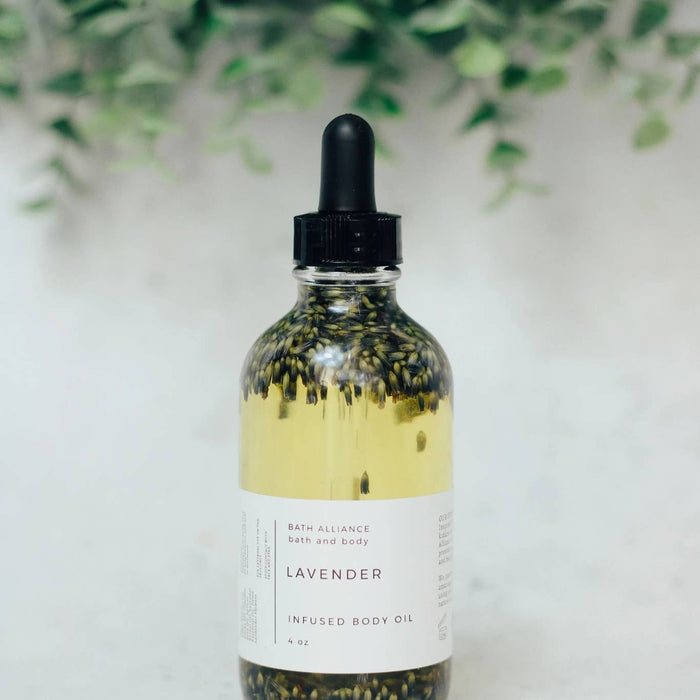 2 oz lavender infused body oil