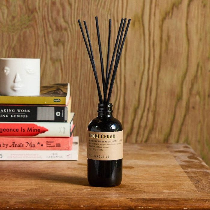 enoki cedar - 3.5 oz reed diffuser