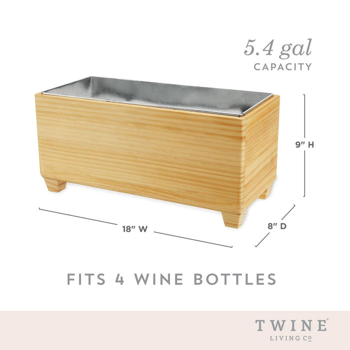 wooden beverage tub