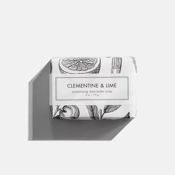clementine + lime bar soap