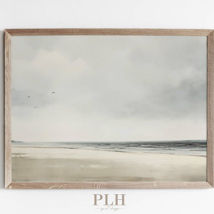 seaside landscape art print