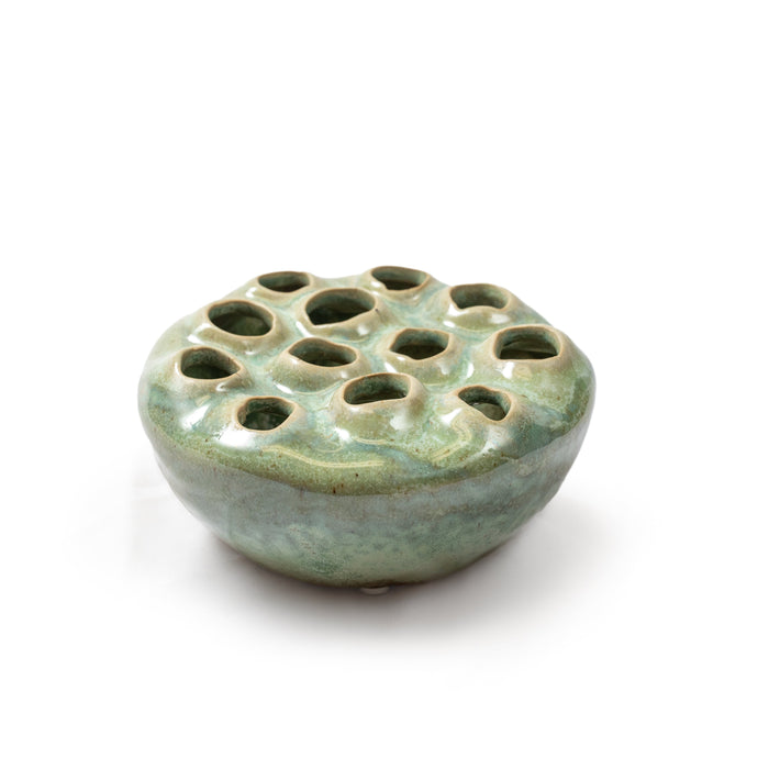 ceramic flower frog vase