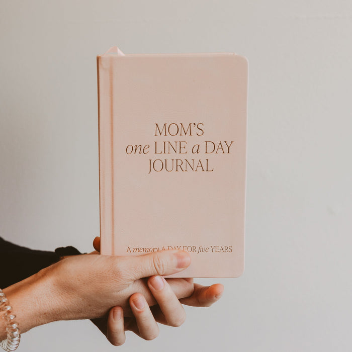 mom's "one line a day" leather journal