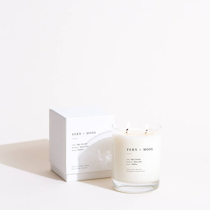 fern + moss candle
