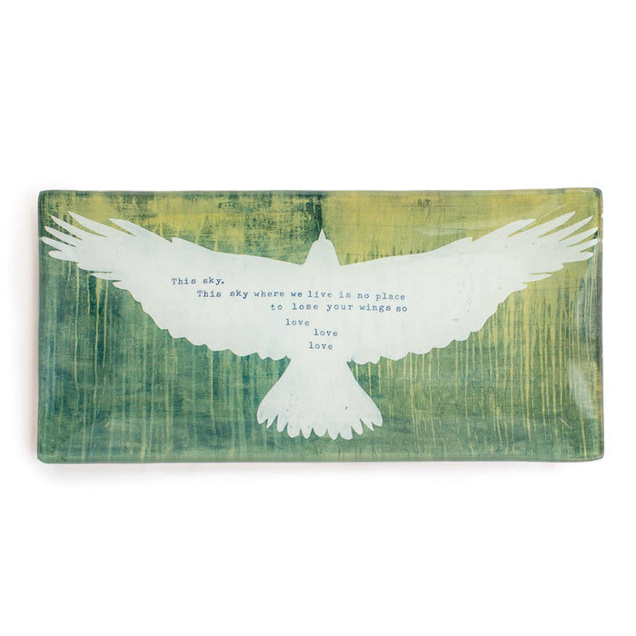 "this sky" decoupage plate