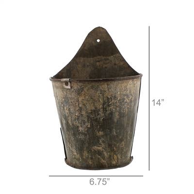wall mounted half bucket