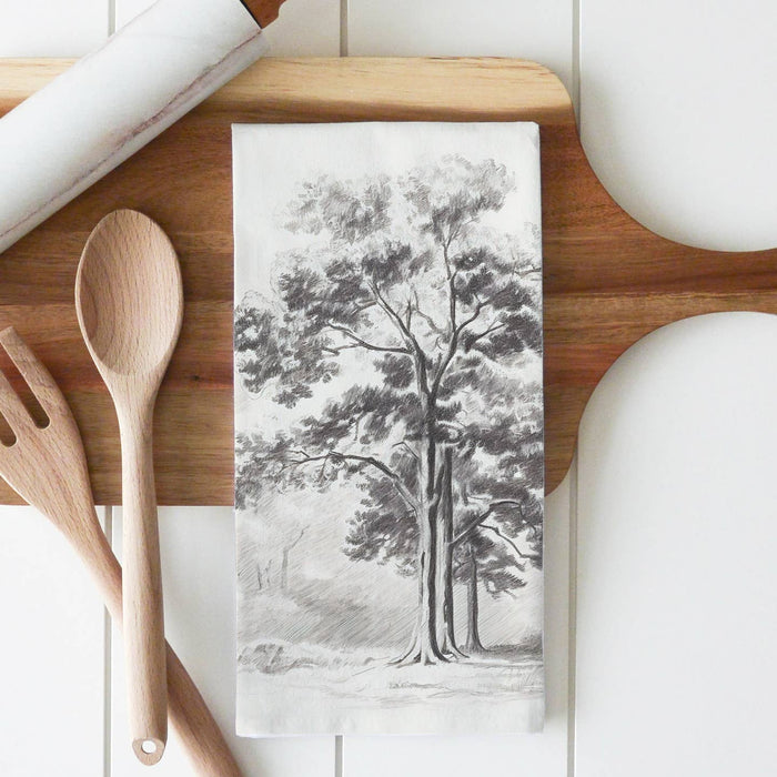 tree tea towel