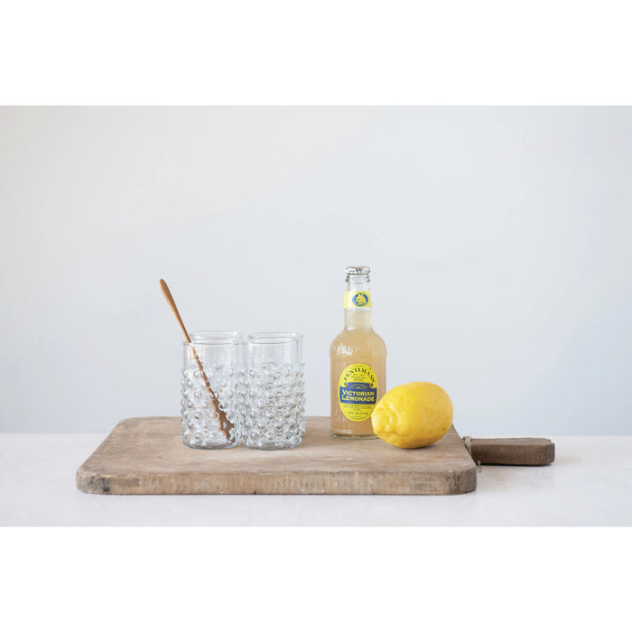hobnail drinking glass
