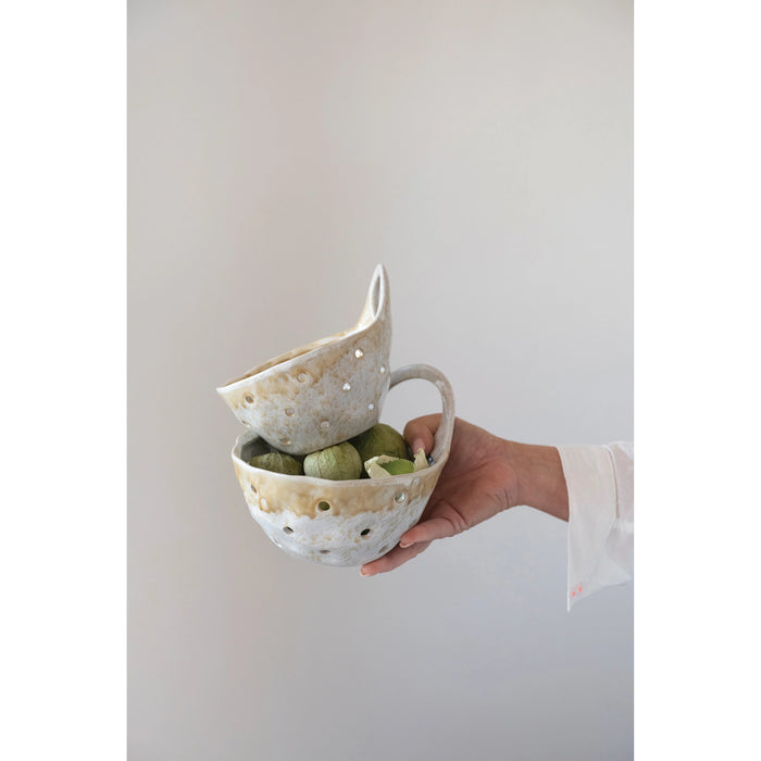 stoneware colander