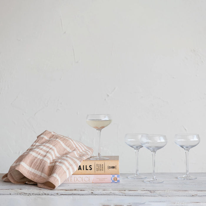 stemmed coupe glasses