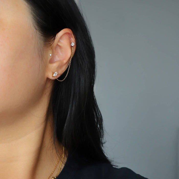 ryann double chain studs