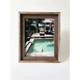 reclaimed wood double frame