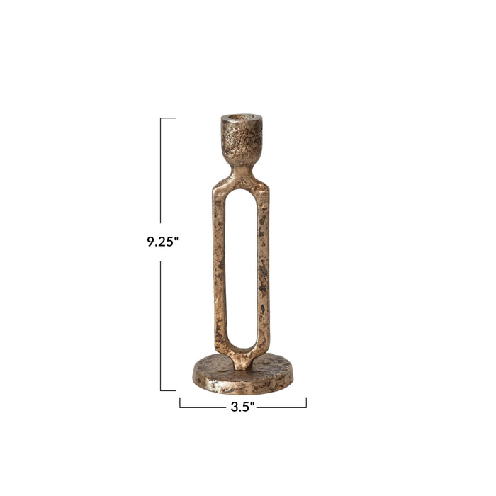 antique gold taper holder