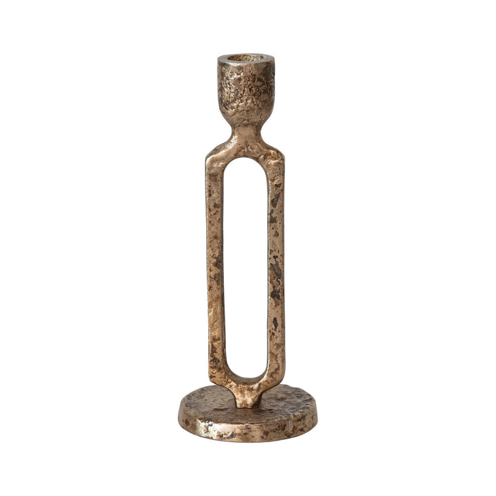 antique gold taper holder