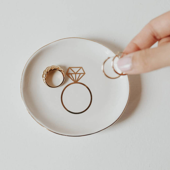 engagement ring jewelry dish