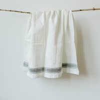 horizontal stripped tea towel