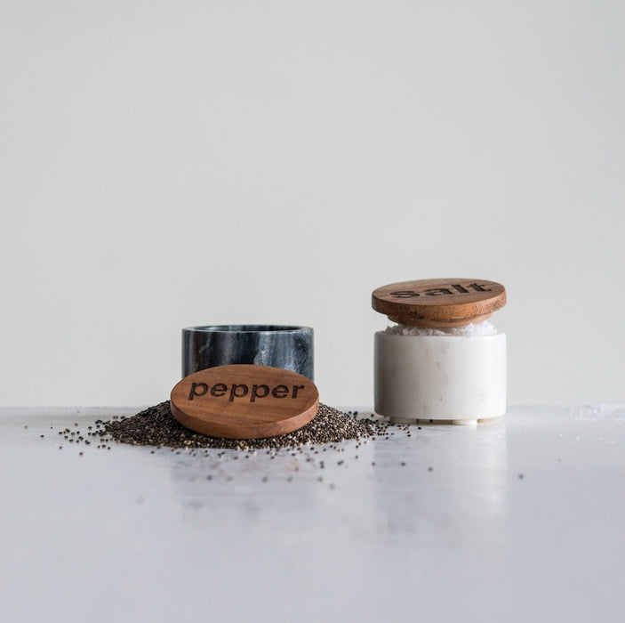 Marble Salt  +  Pepper Set