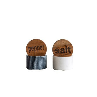 Marble Salt  +  Pepper Set