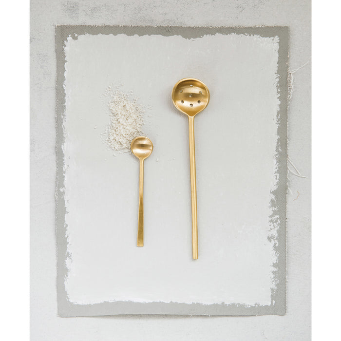 brass olive spoon