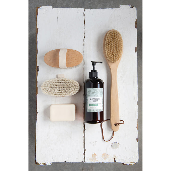 wood bath brush