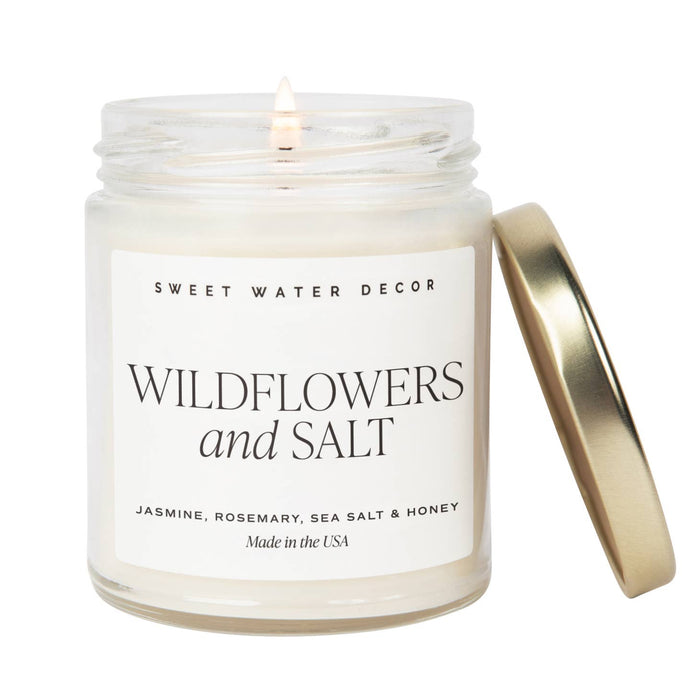 Wildflower and salt candle