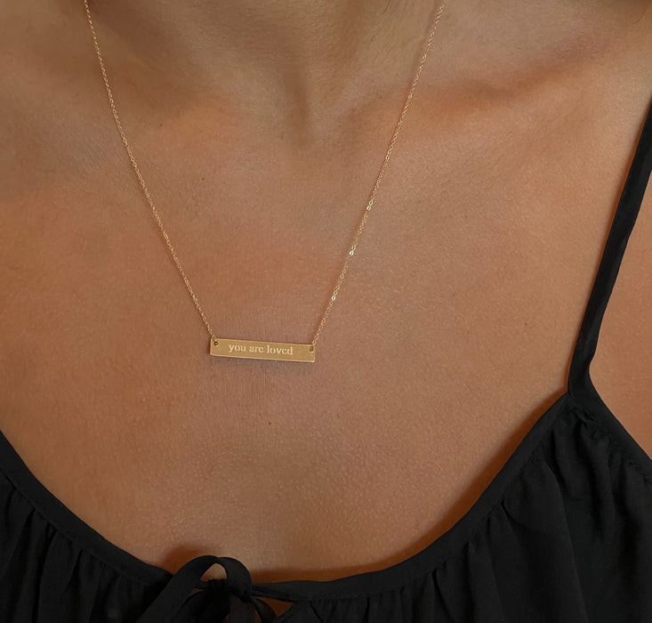 you are loved necklace