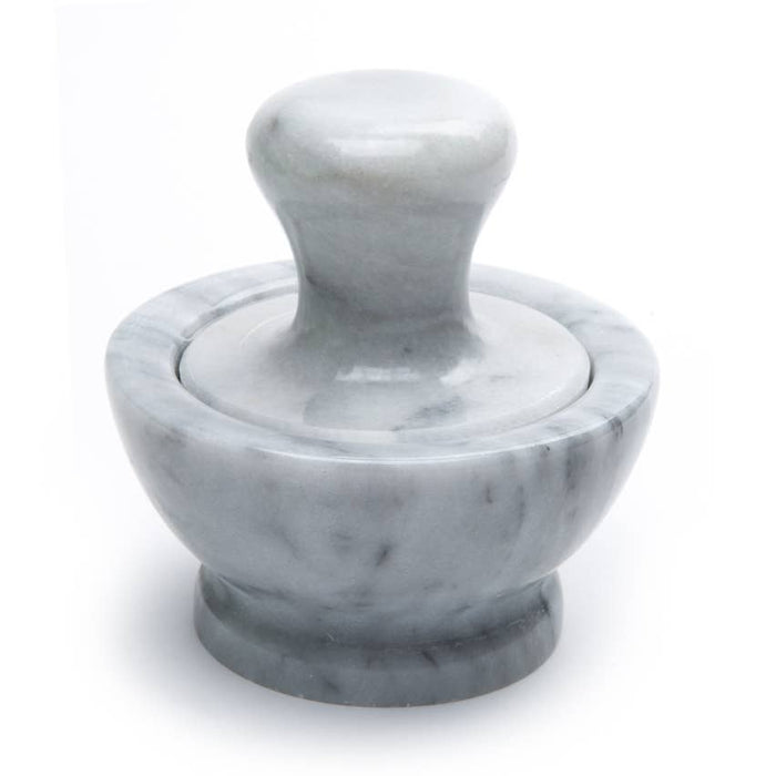 marble mortar + pestle