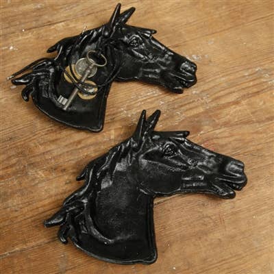 cast iron horse head tray