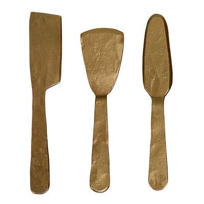 Cheese Tool Set in Antique Brass