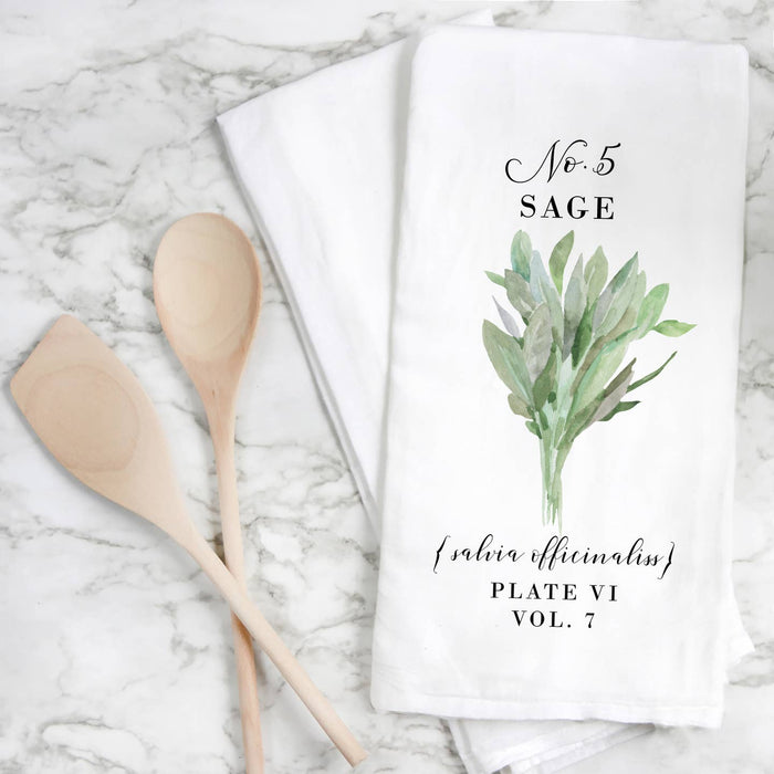 sage tea towel