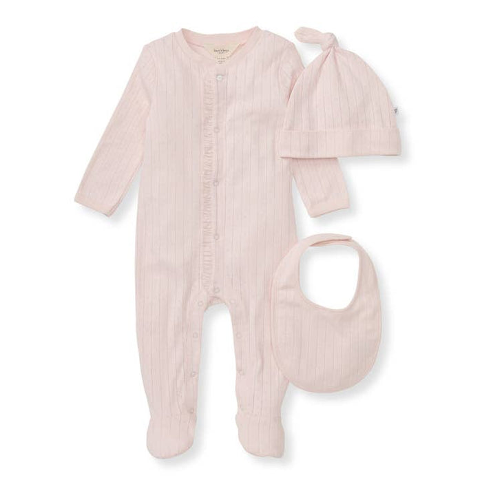 baby jumpsuit set, ranuculus