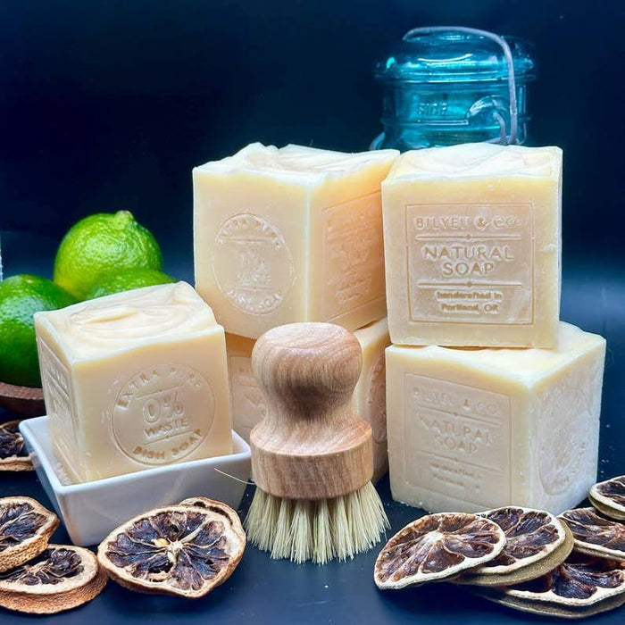 citrus lime & litsea solid dish soap