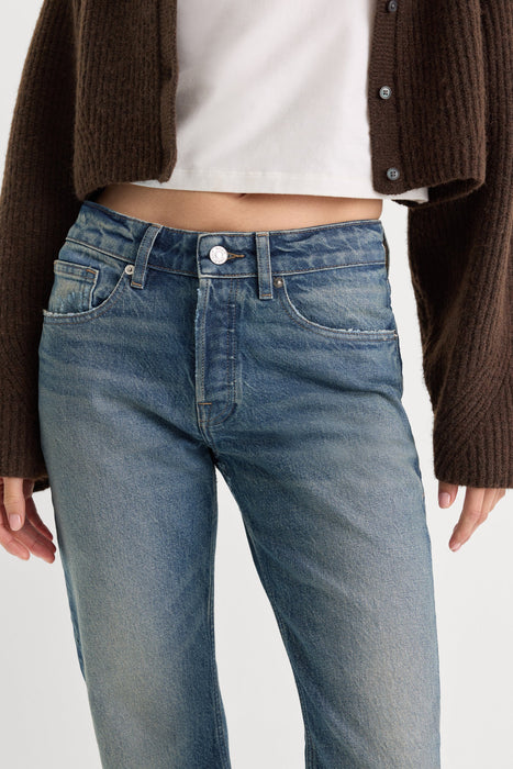 good american, vintage straight ankle jeans / indigo1282