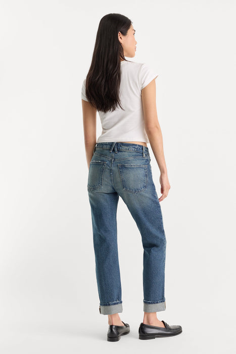good american, vintage straight ankle jeans / indigo1282