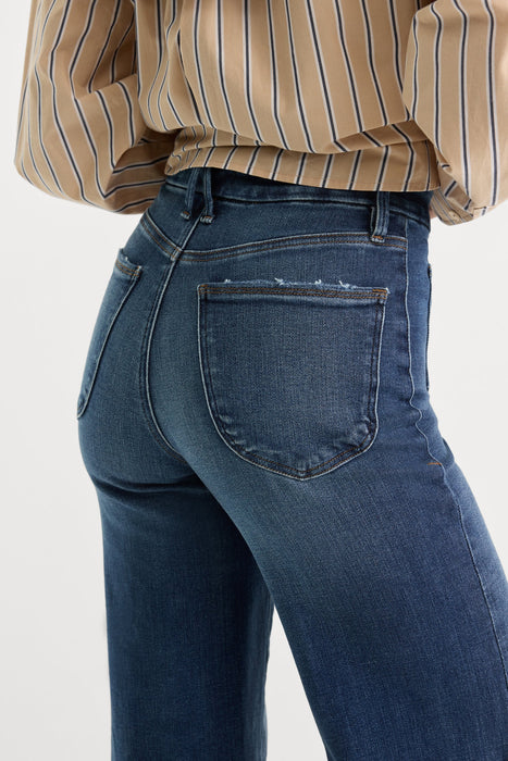 good american, good waist palazzo jean