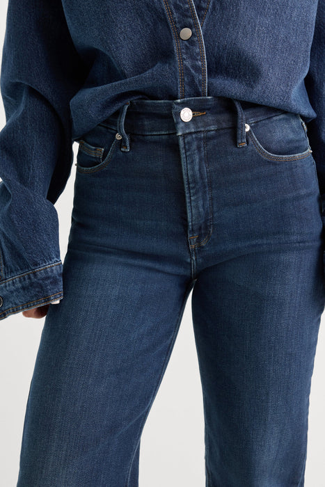good american, good true straight jean