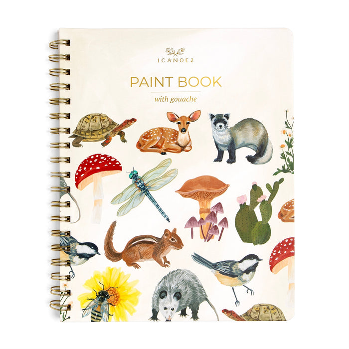 flora and fauna gouache paint book