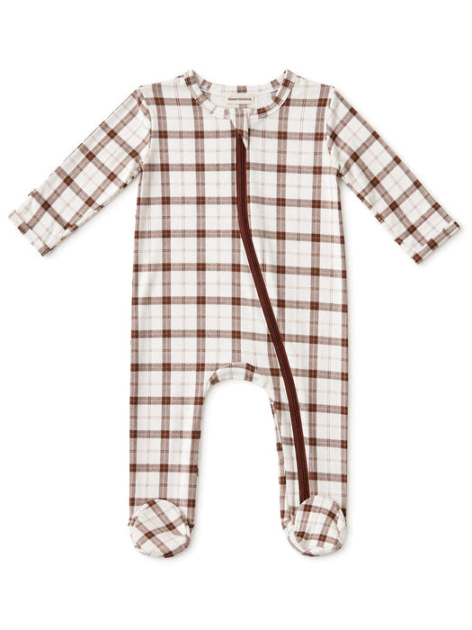 fall plaid baby onesie