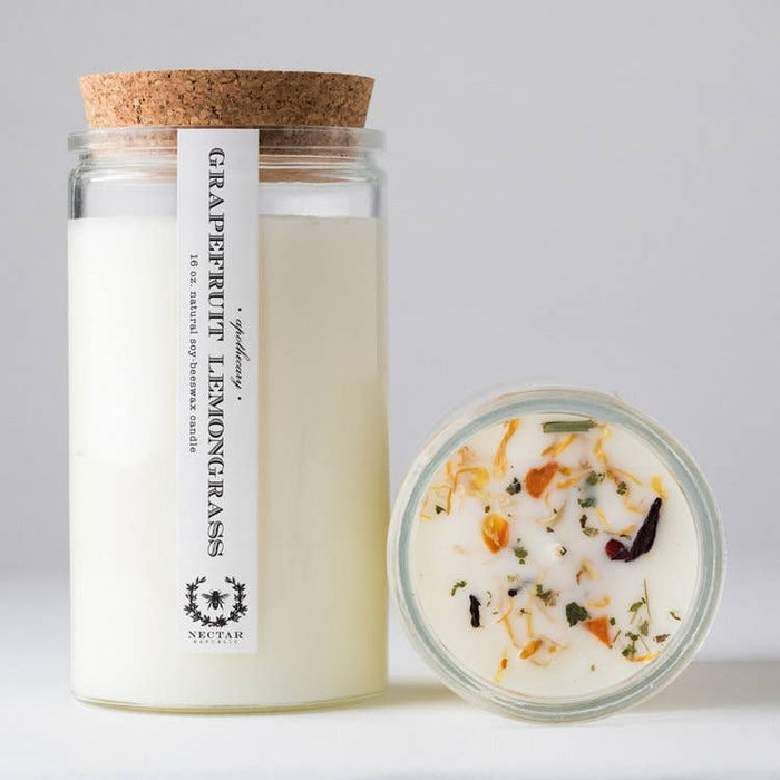 grapefruit lemongrass apothecary candle