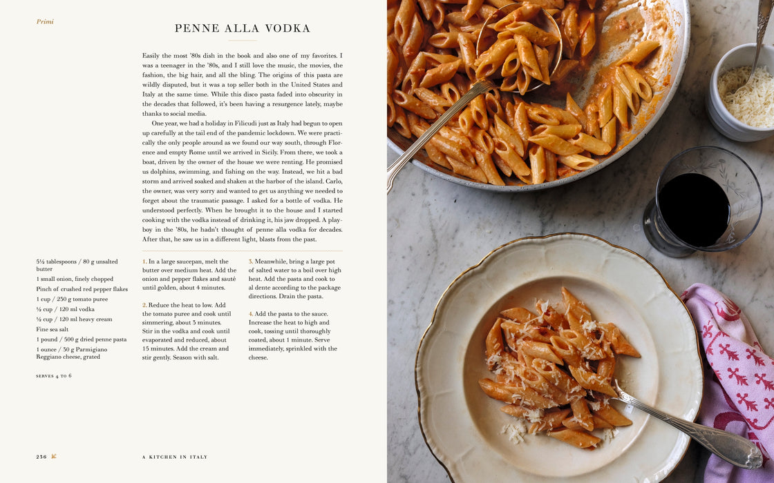 a kitchen in italy book