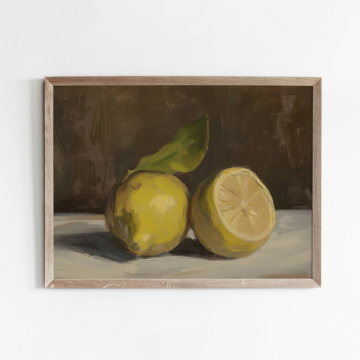 lemon art print