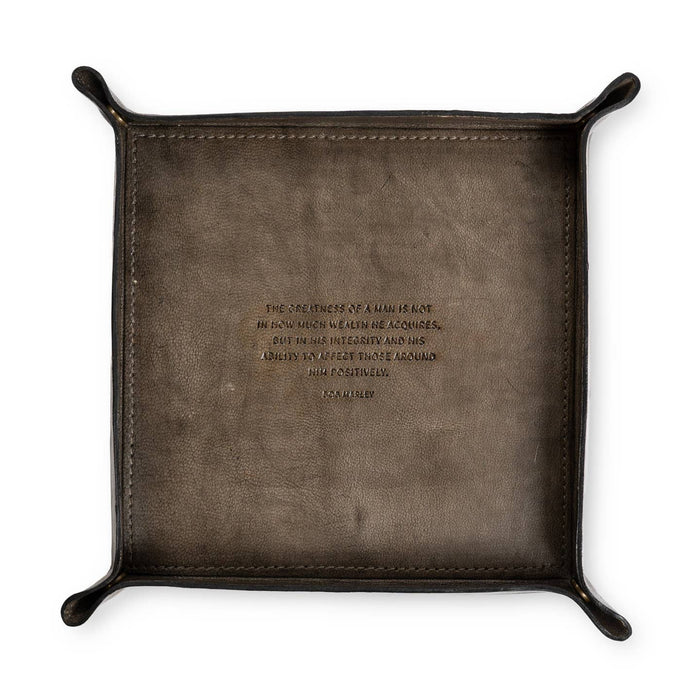 the greatness of a man (Bob Marley) leather catchall