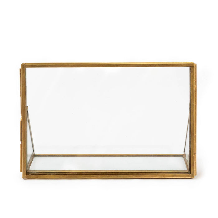 brass horizontal picture frame, 6 x 4