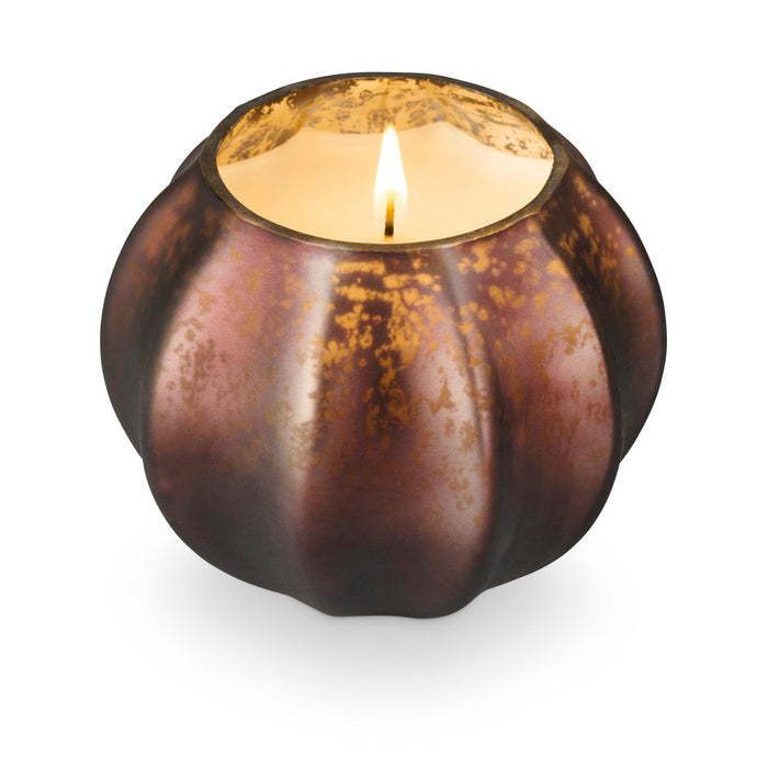 midnight pumpkin mercury glass candle