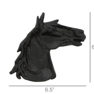 cast iron horse head tray
