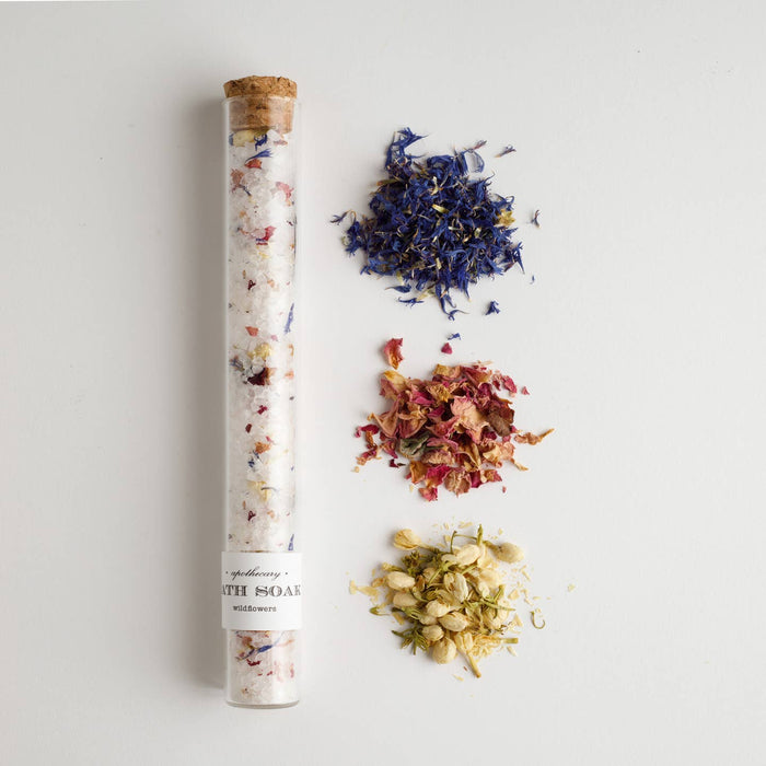 wildflowers bath soak tube